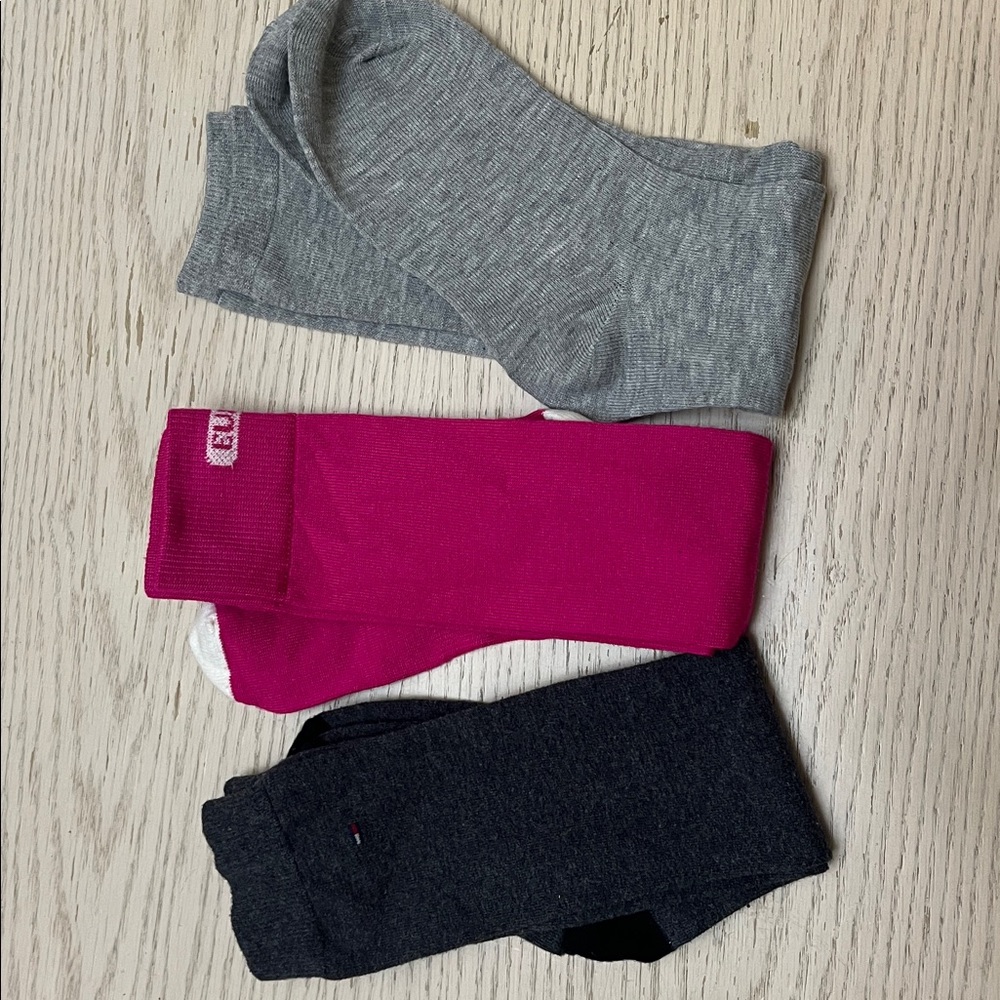 cold weather socks. 3 pairs. Tommy Hilfiger, Euros & unbranded SKIN SOCKS